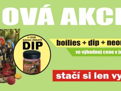 N tip: Boilies + pop-up + dip vo vhodnom balen so zavou