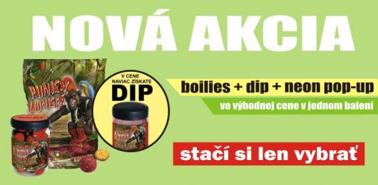 N tip: Boilies + pop-up + dip vo vhodnom balen so zavou