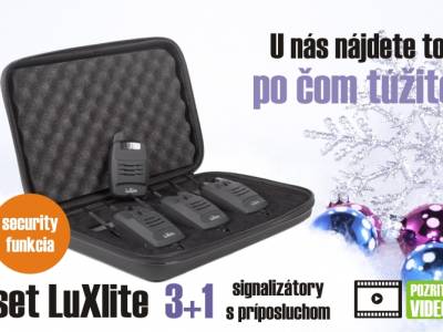 Vianoce na dosah: Signaliztory s prposluchom LuXlite - security funkcia