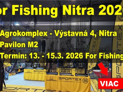 For Fishing Nitra 2026: Otestujte si pr�ty SPORTEX, sonary Lowrance, Simrad, oble�enie Geoff Anderson a kajaky na vlastnej ko�i!