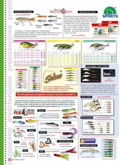 Rybarske velkoobchody - SPORTS - najvia ponuka pre nstrahy na prvla