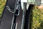 Technick� meranie hr�bky blanku pr�ta SPORTEX Beyond Carp 13ft 3,75lb digit�lnym meradlom.