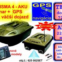 Nikdy bez ��avy: Zav�acia lo�ka PRISMA4 +sonar +GPS + 22 000mAh akumul.