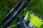 Detail kaprov�ho pr�ta SPORTEX Beyond Carp 13ft 3,75lb s navijakmi na ktor�ch je CLIMAX silon.
