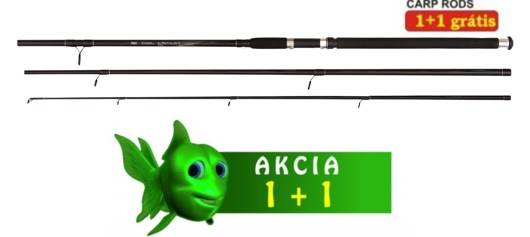 NOVINKA : akcia 1 + 1 kaprov 3 dielne prty 3,6m/3lb Expert Carp