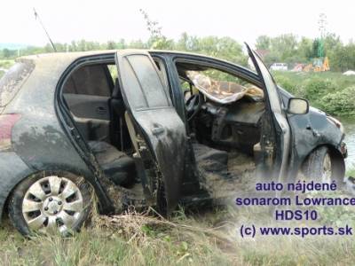 Auto njden sonarom Lowrance HDS 10 na Vaskom Kanli