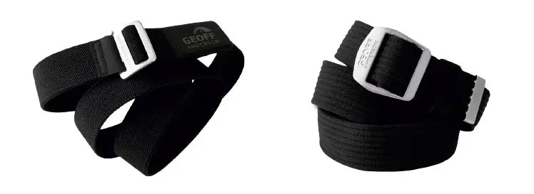 �ierne ryb�rske opasky Geoff Anderson: Zip Zone (30mm) a Roxxo (38mm)