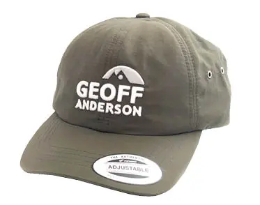 Vodoodoln� letn� ryb�rske �iltovka Geoff Anderson Water Resistant v zelenej farbe