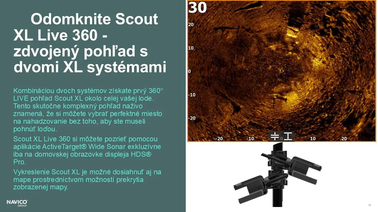 Lowrance ActiveTarget 2 XL Scout XL Live 360 stup�ov� sn�manie