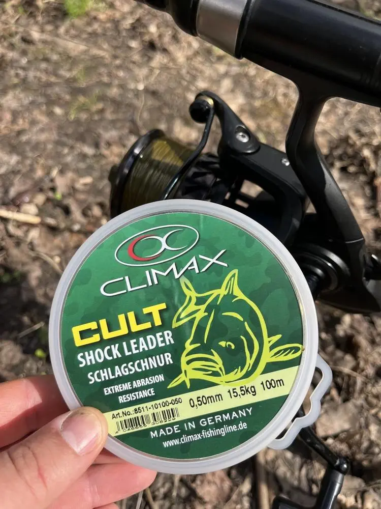 Šokový vlasec CLIMAX Cult Carp Shock Leader 0,50 mm na kaprársku cievku Kvalitný šokový vlasec Climax Cult Shock Leader pre lov v prekážkach