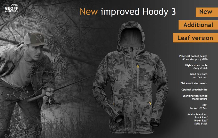 hoody 3 black leaf