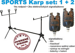 SPORTS KARP set Rodpod + 2ks el. signaliztor zberu