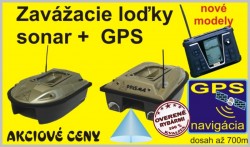 Zavážacia loďka sonar + GPS