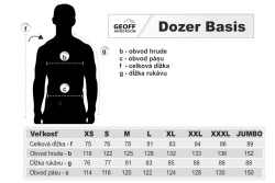 Geoff Anderson Dozer Basis ve�kostn� tabu�ka